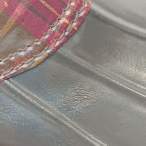 Sperry Top Sider Women's 9 Brown Low Booties Duck boots Waterproof Plaid - Picture 10 of 12